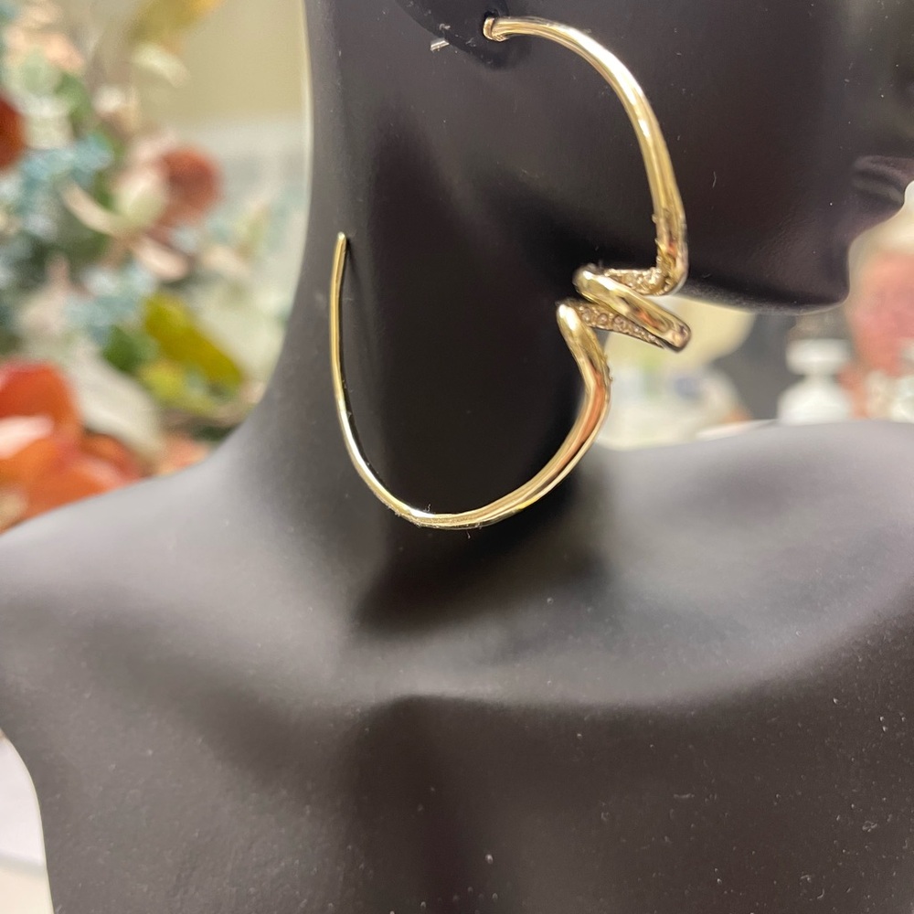 Alexis Bittar Encrusted Spiral Hoops